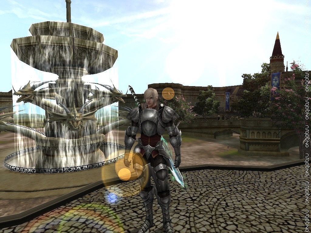 Скриншот Мечник у фонтана в Бернео
