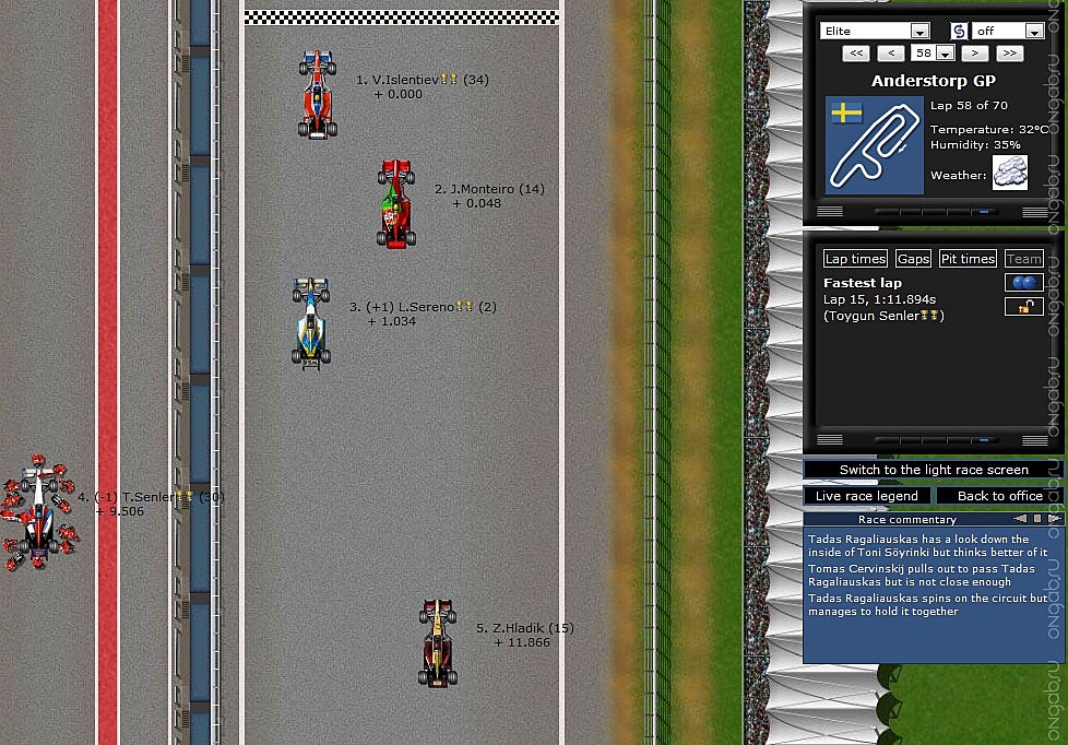 Скриншот Скриншот Grand Prix Racing #275882